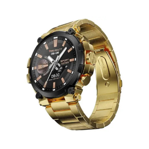 Fire-boltt Dominian 1.43 Inch (36.3mm) Amoled Smartwatch | Stainless Steel Design | Bluetooth Calling | Health & Sports Modes | Ip67 Water Resistant |